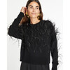 Women's Lexia Knit Sweater, Black - Sweaters - 5