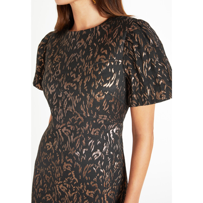 Women's Antonella Dress, Black/Bronze - Dresses - 4