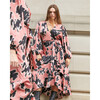 Women's Long Sleeve Blaire Dress, Garnet Rose Multi - Dresses - 5
