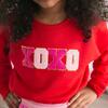 XOXO Patch Valentine's Day Sweatshirt, Red - Sweatshirts - 2