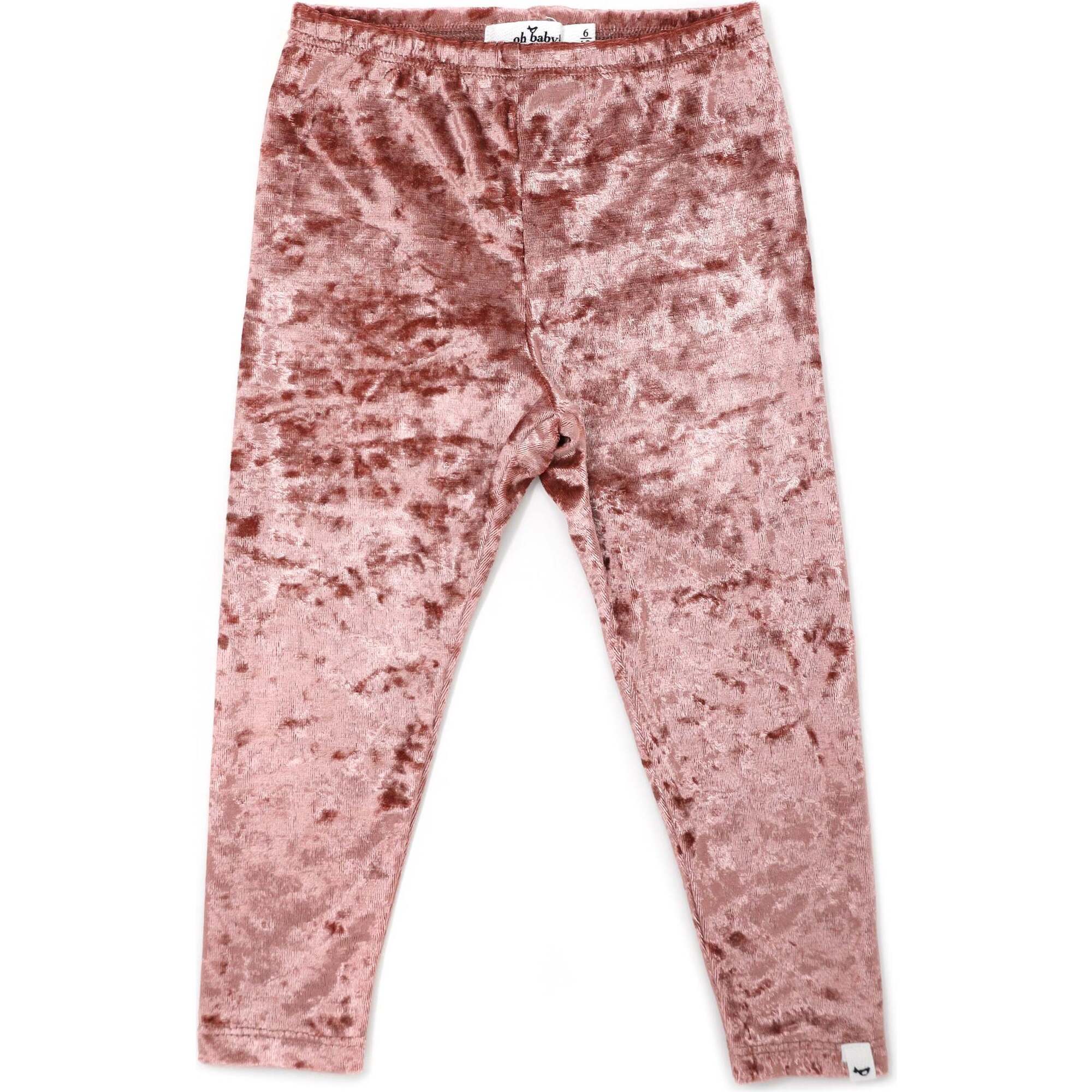 Luxe Velvet Legging, Blush - Leggings - 1