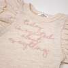 "today i'm..." Embroidery Butterfly Slub Tee, Sand Heather - T-Shirts - 2