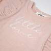 "little loves" Embroidery Butterfly Slub Tee, Pale Pink - T-Shirts - 2