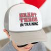 Heart Throb in Training Valentine's Day Trucker Hat, Grey - Hats - 2