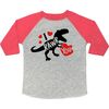 I Rawr You Valentine's Day 3/4 Shirt, Heather/Red - Shirts - 1 - thumbnail