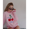 Women's Ma Cherie Crew Neck Sweatshirt, Pink - Sweatshirts - 2