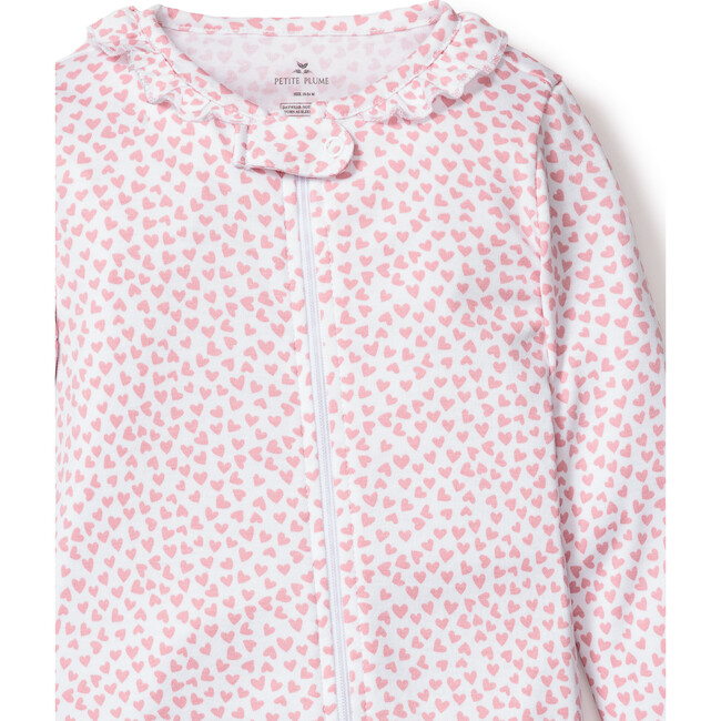 Pima Cotton Romper Footie, Sweethearts - Footie Pajamas - 2