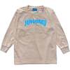 Wave Line Long Sleeve Tee, Sand - Sweatshirts - 1 - thumbnail