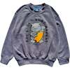 Surf Cat Sweatshirt, Dark Heather Grey - Sweatshirts - 1 - thumbnail