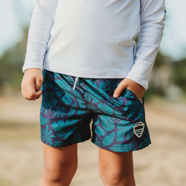 Henry Swim Trunks, Dark Monstera - Swim Trunks - 2