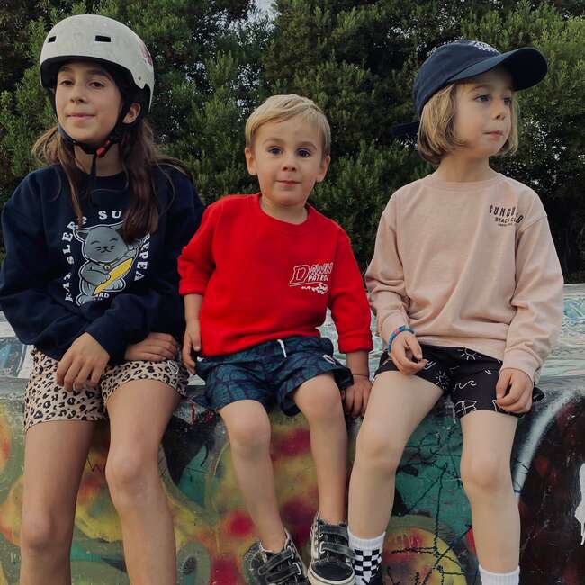 Surf Cat Sweatshirt, Navy - Sweatshirts - 5