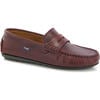 Penny Mocassins, Burgundy Pull Up Leather - Loafers - 2