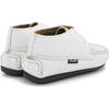 Smooth Leather Moccasin Boots, White - Boots - 4