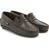 Penny Mocassins, Dark Brown Pull Up Leather - Loafers - 3