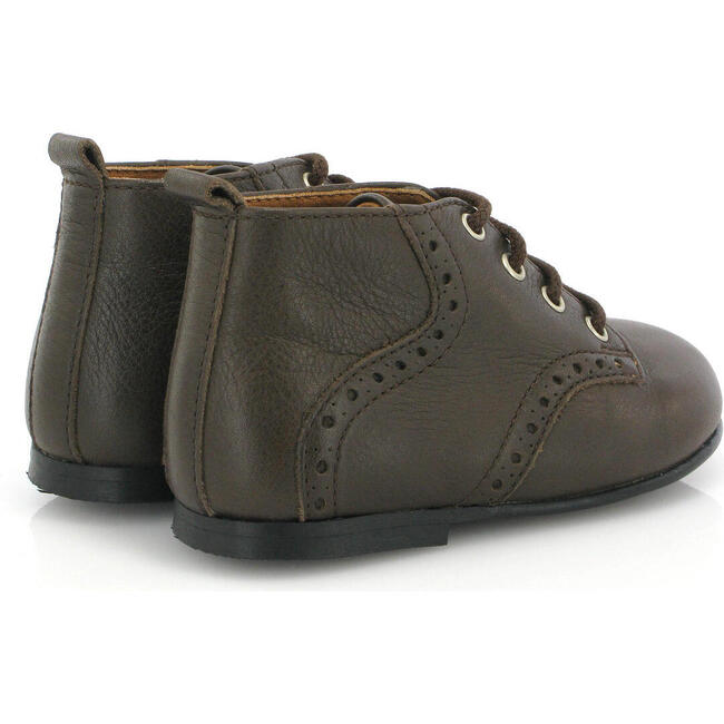 Oxford Boots, Dark Brown Soft Nappa Leather - Boots - 4