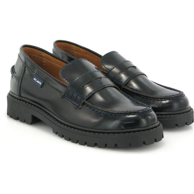 Aurea Loafers, Shiny Black - Loafers - 3