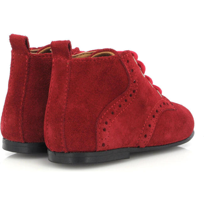 Oxford Boots, Red Suede - Boots - 4