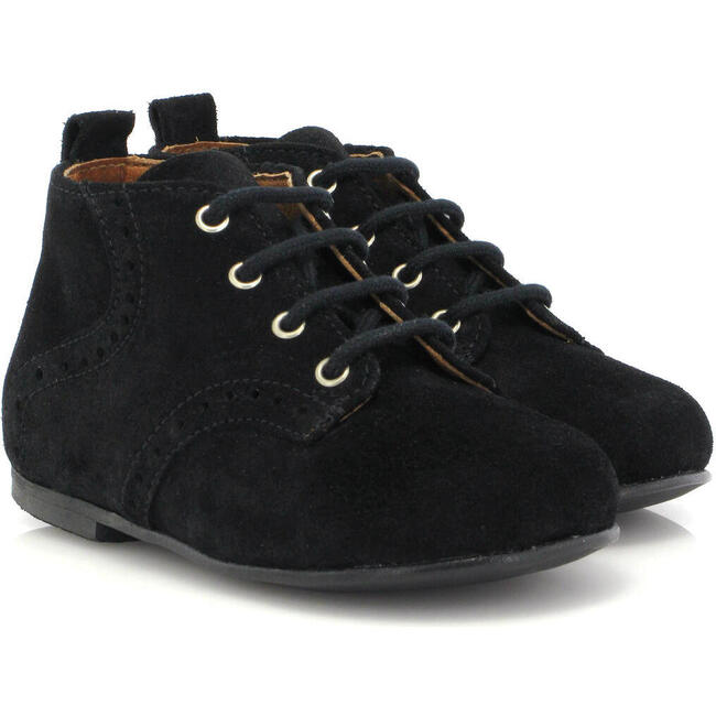 Oxford Boots, Black Suede - Boots - 3