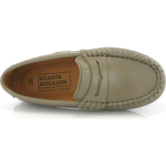 Smooth Leather Penny Mocassins, Earth - Loafers - 5