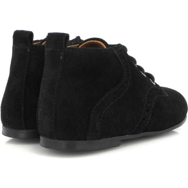 Oxford Boots, Black Suede - Boots - 4