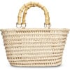 Women's Lea Woven Raffia Net Tote, Natural - Bags - 1 - thumbnail