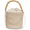 Women's Ling Woven Abaca Bucket Bag, Natural - Bags - 1 - thumbnail