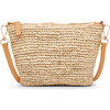 Women's Harley Leather Strap Small Woven Raffia Bag, Natural - Bags - 1 - thumbnail