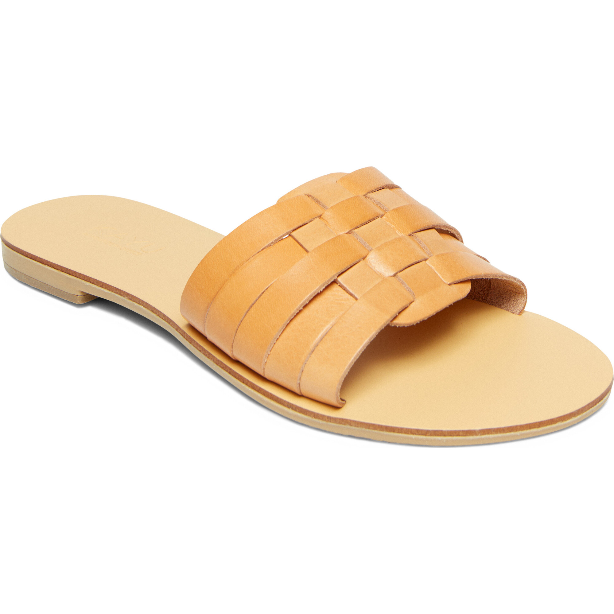 Women's Xenia Intricate Woven Leather Strap Sandals, Natural - Sandals - 1