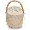 Women's Ling Woven Abaca Bucket Bag, Natural - Bags - 2