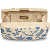 Women's Hana Hand-Embroidered Chain Strap Raffia Clutch, Blue - Bags - 2
