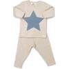 Star Fog Cable Long Sleeve 2-Piece Set, Sand - Mixed Apparel Set - 1 - thumbnail