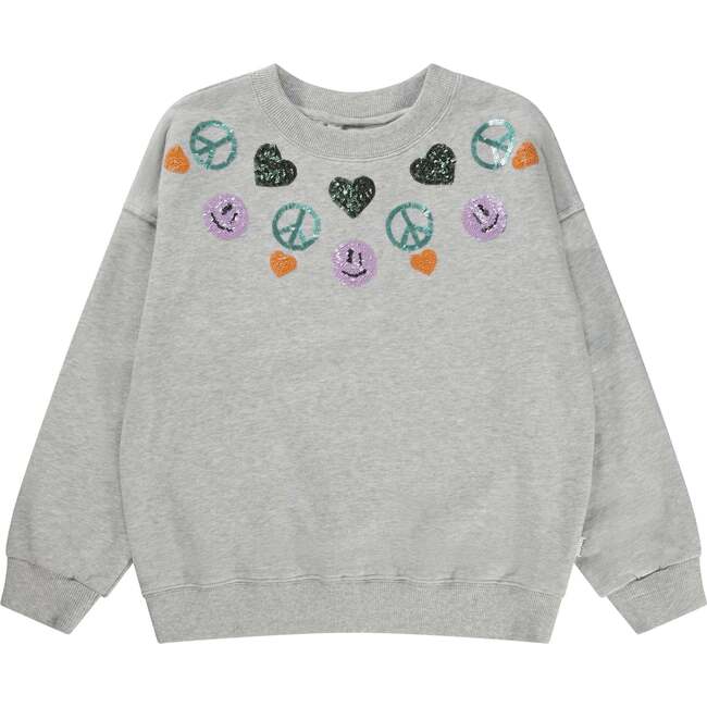 Peace Maxi Sweatshirt, Grey