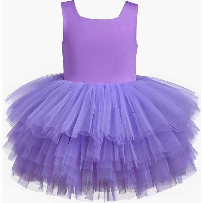 Iris Solid Tutu Dress, Purple