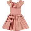 Organic Cotton Ruffle Dress, Pink - Dresses - 2