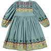 Cilja Cotton Dress, Blue - Dresses - 4