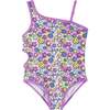 Smiley Print Cut-Out Swimsuit - One Pieces - 1 - thumbnail
