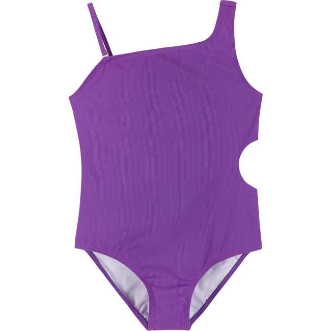 Purple Rib Swimsuit