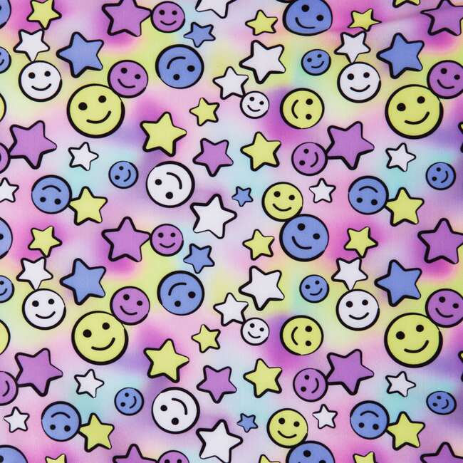Smiley Print Cut-Out Swimsuit - One Pieces - 2