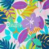 Tropical Print Long Sleeve Swimsuit - One Pieces - 2