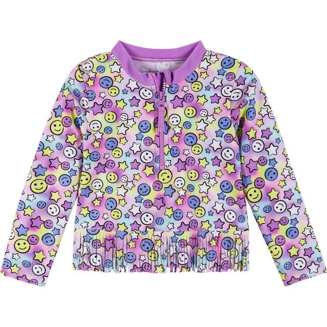 Smiley Face Print Rashguard Set - Rash Guards - 3