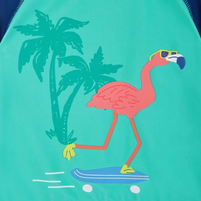 Raglan Rashguard and Boardshort , Surfing & Skating Flamingo - Rash Guards - 2