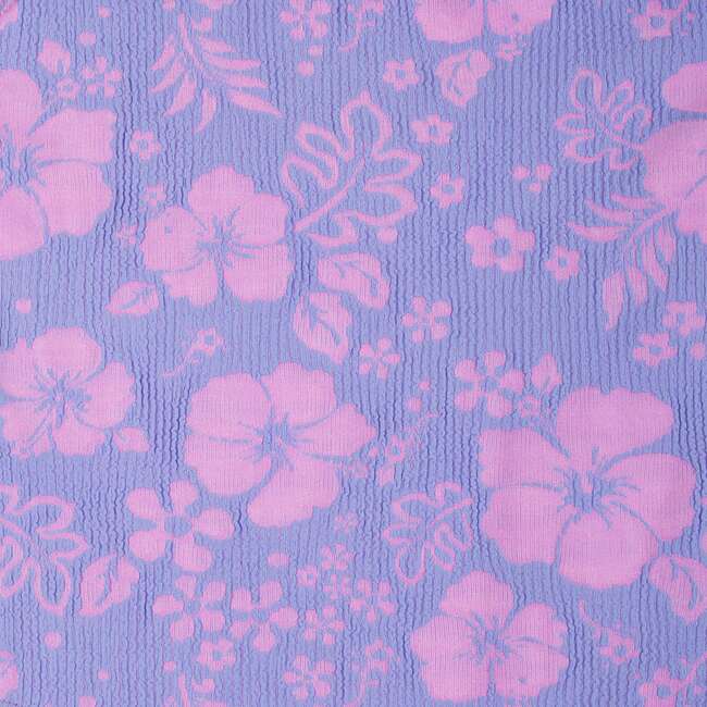Purple Floral Halter Swimsuit - One Pieces - 2