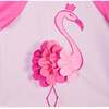 Short Sleeve Rashguard Set , Pink Flamingo - Rash Guards - 4