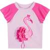 Short Sleeve Rashguard Set , Pink Flamingo - Rash Guards - 5