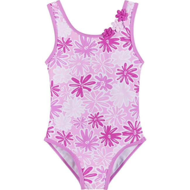 Pink Floral One-Piece Swimsuit