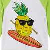 Raglan Rashguard and Boardshort Set , Surfing Pineapple Graphic - Rash Guards - 4