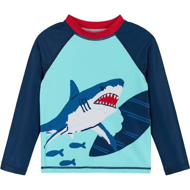 Raglan Rashguard and Boardshort Set , Shark Graphic - Rash Guards - 6