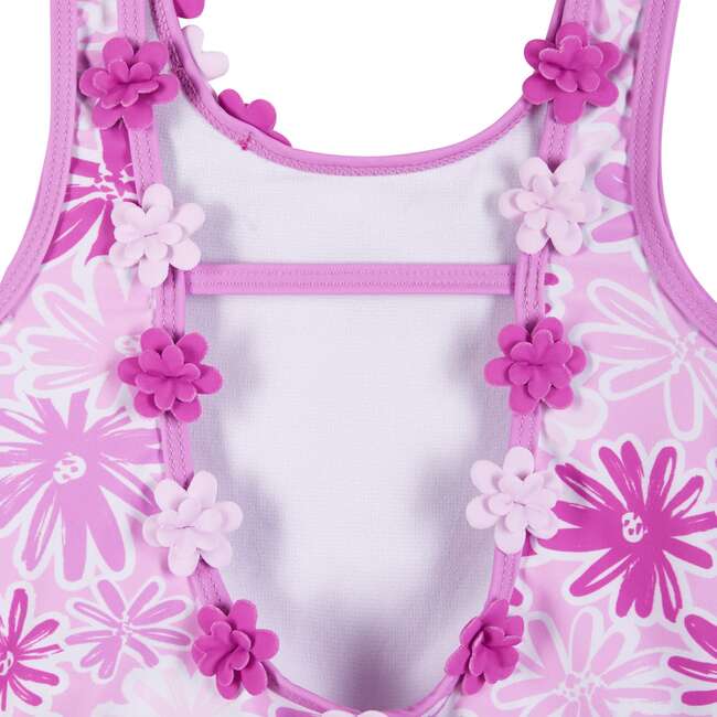 Pink Floral One-Piece Swimsuit - One Pieces - 2