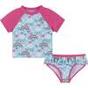 Infant Rashguard Set , Hearts and Rainbows - Rash Guards - 1 - thumbnail