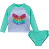 Infant Butterfly Applique Rashguard Set - Rash Guards - 1 - thumbnail